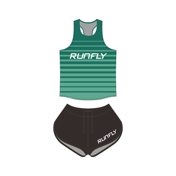 Track and field competition top tank running shorts