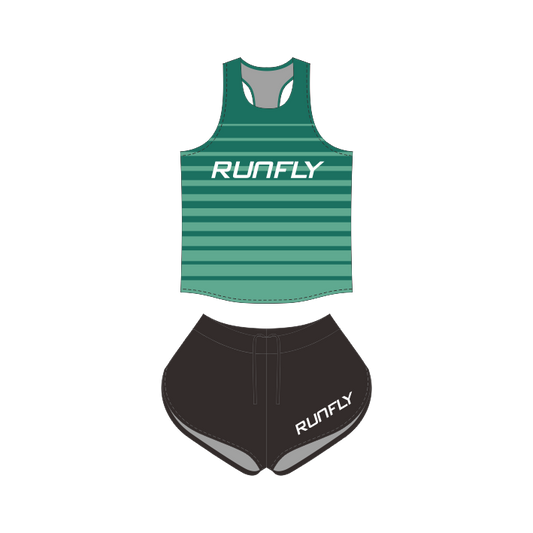 Track and field competition top tank running shorts